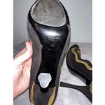 Prada Vintage Gold & Black  Pump Heels sz 40 US 10 Photo 7