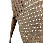 Rachel Zoe Metallic Tan Gold Bronze Open Knit Kimono Cardigan NWT One Size Photo 2