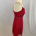 Foxiedox  Gloria Lace Mini Dress in Raspberry Photo 4
