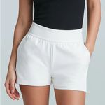 Commando  Faux Leather Relaxed Slip In Shorts In White Photo 0