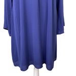 City Chic  Tunic Dress 16 French Navy V-Neck Bell Sleeves Tie Back Lined Photo 9