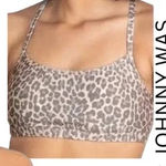 Johnny Was  Calme Life in Balance Endurance Leopard Print Sports Bra‎ NWT Photo 0