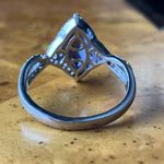 Natural Iolite Moissanite Marquise Ring Size 8 Blue Photo 4