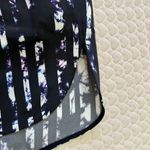 Alexander Wang NWOT  Silk Scoop Neck/Hem Tank Sleeveless Blouse Abstract Stripe 2 Photo 3