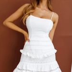 Selfie Leslie White Mini Dress Hoco Photo 0