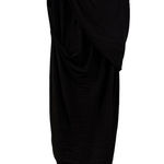 Bailey 44 Women's Size S Bodycon‎ Black Dress Draped Asymmetrical Hem Photo 0