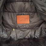 UGG  Black Coat with Fur Hood Small Photo 4