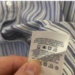 Lands End Blue and White Striped Shirt Dress Classic Business Office Size 8 Photo 7