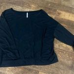 Fabletics Black long sleeve lightweight sweatshirt pullover athletic top Photo 0