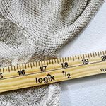 White House | Black Market  Women's Sweater M Metallic Sheer Knit Embellished Photo 5