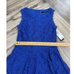 City Studio Juniors Lace Trim Mini Fit & Flare Dress Size 1 Bright Royal Blue Photo 5