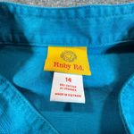 Ruby Rd Jacket Womens 14 Teal Blue Green Beaded Button Front Southwestern Coat Photo 2