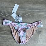 O'Neill NEW  Pink Multi Diego Floral-Print Side-Knot Cheeky Bikini Bottom Photo 0