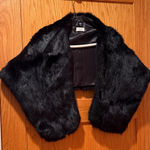 SPI 25 Elegant Black 100% Real Rabbit Fur Women's Jacket Photo 0