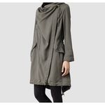 All Saints Portere Draped Hooded Parka in Army Green 4 Photo 3