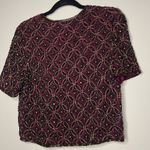 Vintage silk beaded short sleeve jacket Black Photo 12