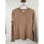 Daily Ritual from Anthropologie Tan Cotton Blend Sweater Photo 4