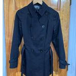 Brooks Brothers Womens  Black Fall Belted Double Breasted Pea Coat Size 4 Photo 7