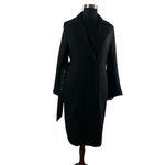 H&M  Elegant Buckle Belt Trench Coat In Black Plus Size Photo 8