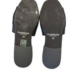 RUSSELL‎ & BROMLEY women’s trickle black flat ring trim slide leather 40/9.5 Photo 8