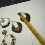 Dangle Drop, Hoop Mix Pierced Earrings Lot Of 3 Costume Jewelry Photo 4