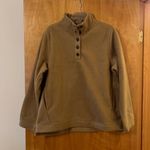 J.Crew Womens Pullover Sweater Button Front Camel Sherpa Tunic NWT Size Large Photo 1
