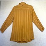 prAna  Womens Small Mustard Yellow Striped Button Front Shirt Dress Gorpcore Photo 1