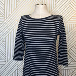 Reiss ‎ Gems Stripe Shift Ponti Dress in Navy Blue Photo 2