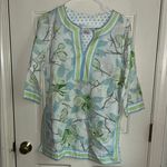 Gretchen Scott  Designs Floral Swim Coverup - Green and Blue Photo 0