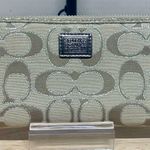 Coach  Poppy Signature Lurex Jacquard Wallet - Silver Photo 0