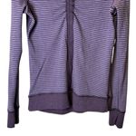 Lululemon In a Cinch Reversible Pullover Purple Striped Small See Measurements Photo 3
