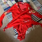Capulet Revolve x  Bodysuit Red Blouse Small Photo 7