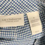 Liz Claiborne Vintage  Blue Gingham Crop Pants 7PE Photo 4