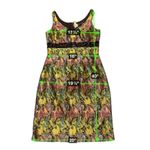 Carmen Marc Valvo  Collection Floral Jacquard‎ Dress Black Sequin Waist Size 10 Photo 2