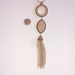 Erica Lyons Gold Tone Boho Tassel Fringe Pendant Necklace Photo 1