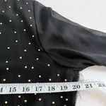 Alberto Makali  Black Gold Studded Embellished Lightweight Cardigan Blouse L NWT Photo 10