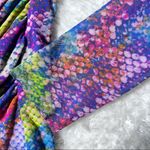 Black Label Saks Fifth Avenue Multicolor Snakeskin Print Ruched Top Photo 3