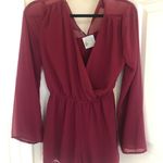 South Boutique Crimson red romper Photo 0