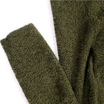 American Eagle Maxi Coat Women’s Small Green Teddy Long Jacket Button Pockets Photo 5