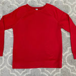 Old Navy  Red Raglan Sweatshirt Medium Photo 0