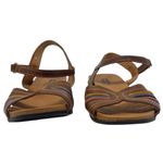 Pikolinos Leather Strappy Sandals Women’s EU 37/US 6.5-7 Brown Colorful Boho Photo 1
