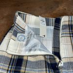Blue Rain Francesca’s  size XS a line plaid mini skirt lined zip back closure NWT Photo 7