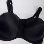 Ashley Stewart Ashley Stuart Butterfly Black Full Coverage Double Closure Underwire Bra 44H Photo 0