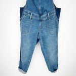 Old Navy Womens Elastic Side Maternity Straight Jeans Denim Overalls Size 2 Blue Photo 3