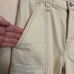 PacSun Women's Elastic Waist Cargo Pants Utility Pockets Beige Size Small Photo 2