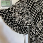 Akemi + Kin Anthropologie Brooke Eyelet Swing Dress by  Black Embroidered SZ 0 Photo 5