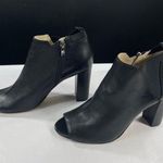 Marc Fisher  Black Leather Peep Toe Ankle Boots SKU 7520 Size 9M Photo 2