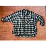 Urban Outfitters Women’s Green Plaid Flannel Button Up Shirt Size XS Photo 1