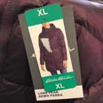 Eddie Bauer LUNA PEAK Burgundy Quilted Down Hooded Parka Size XL NWT LAST ONE!! Photo 3