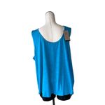 Nike NWT Yoga Dri-FIT Women's Metallic Trim Tank (Plus Size) IN AQUA Photo 8